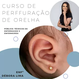 Imagem de capa para o Evento presencial Curso de perfuração auricular PRESENCIAL Manaus