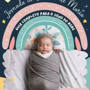 Imagem de capa para o Ebook Jornada do Soninho de Maria - Guia Completo para o Sono do Bebê.
