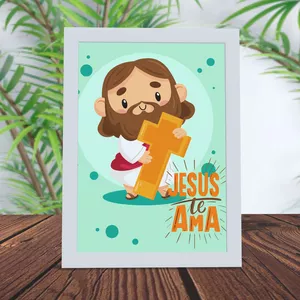 Imagem de capa para o Curso online ARTE DIGITAL - QUADRO DECORATIVO - JESUS TE AMA