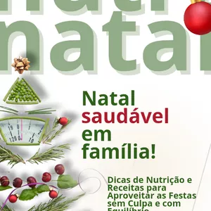 Imagem de capa para o Ebook Natal Saudável em Família