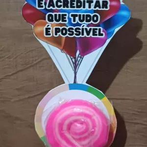 Imagem de capa para o Ebook Cartão dia das crianças bexigas 💜