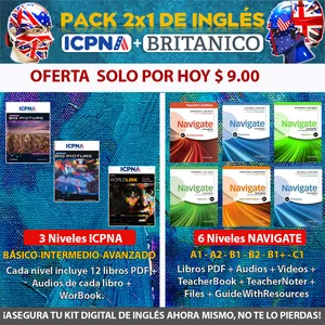 Imagen de portada para Curso online PACK libros de ICPNA y Navigate