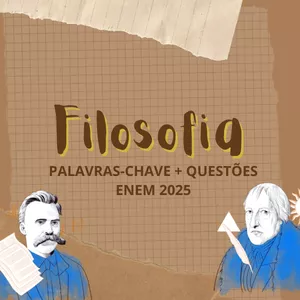 Imagem de capa para o Ebook 🔥Palavras-Chave de Filosofia + Questões ENEM 2025