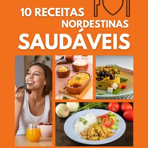Imagem de capa para o Ebook Receitas nordestinas saudáveis para emagrecer