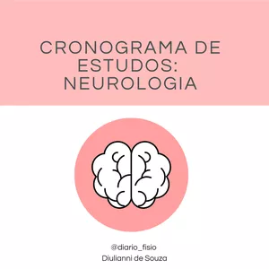 Imagem principal do produto Cronograma de estudos - NEUROLOGIA