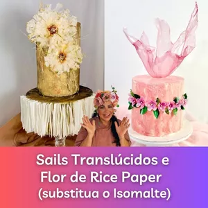 Imagem de capa para o Curso online Sails Translúcidos e Flores Comestíveis de Rice Paper ( Substitua o Isomalte )