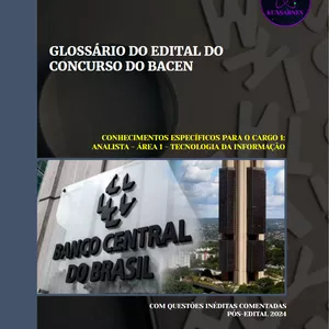 Imagem de capa para o Ebook GLOSSÁRIO DO EDITAL DO CONCURSO DO BACEN