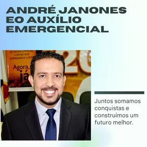 Imagem de capa para o Ebook André Janones eo Auxílio Emergencial