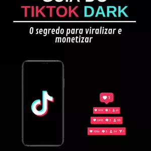Imagem de capa para o Ebook Guia do TikTok Dark