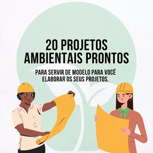 Imagem de capa para o Ebook 20 PROJETOS AMBIENTAIS PRONTOS PARA SERVIR DE MODELO PARA VOCÊ