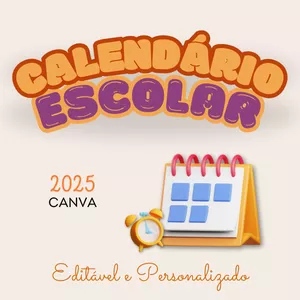 Imagem de capa para o Curso online Calendário Escolar 2025 – Editável e Personalizado