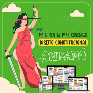 Imagem de capa para o Ebook Direito Constitucional para Concurso Público - Mapa Mental Esquematizado