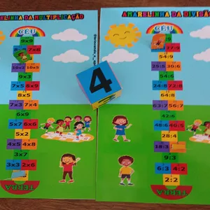 Imagem de capa para o Ebook Amarelinha da Multiplicação e Divisão 