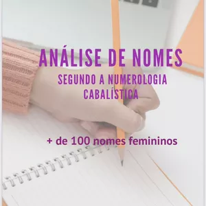 Imagem de capa para o Ebook ANÁLISE DE + DE 100 NOMES FEMININOS - NUMEROLOGIA CABALÍSTICA