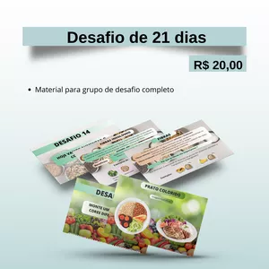 Imagem de capa para o Ebook Grupo de desafio de 21 dias