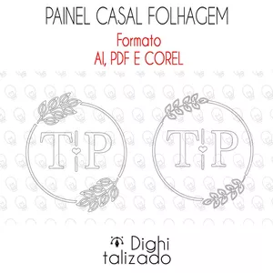 Imagem de capa para o Ebook Arquivo Corte a Laser Painel Folhagem Iniciais