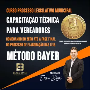 Imagem do curso CAPACITAÇÃO PARA NOVOS VEREADORES EM 2025 - SEJA UM VEREADOR DE SUCESSO - MÉTODO BAYER