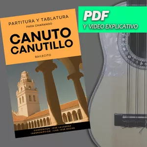 Imagen de portada para Ebook CANUTO CANUTILLO (Partitura y Tablatura para Charango)