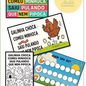 Imagem de capa para o Ebook Atividade Galinha Choca