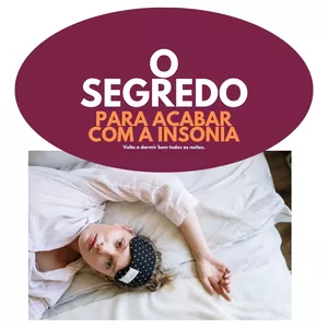 Imagem de capa para o Ebook O SEGREDO PARA  ACABAR COM A INSÔNIA.