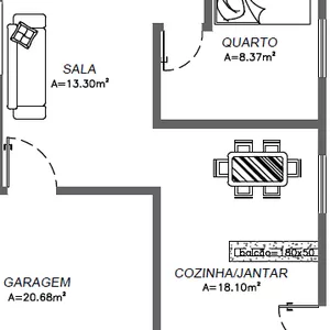 Imagem de capa para o Curso online Planta Baixa Casa Térrea 105,16m²