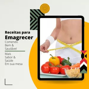 Imagem de capa para o Ebook Receitas para Emagrecer Saudável