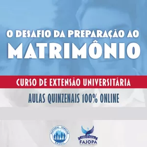 Imagem de capa para o Curso online O DESAFIO DA PREPARAÇÃO AO MATRIMÔNIO - (Curso de Extensão Universitária)