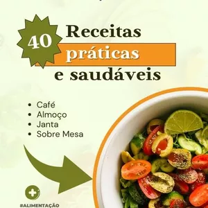Imagem de capa para o Ebook 40 Receitas de Culinária Completa: 40 Delícias para Toda a Família