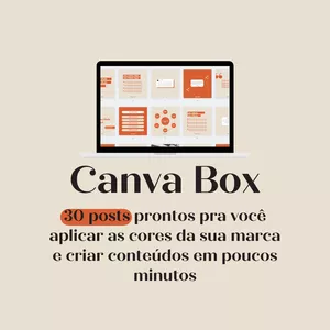 Imagem de capa para o Curso online Canva Box