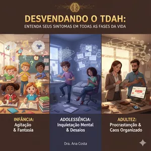 Imagem de capa para o Ebook Sintomas do TDAH