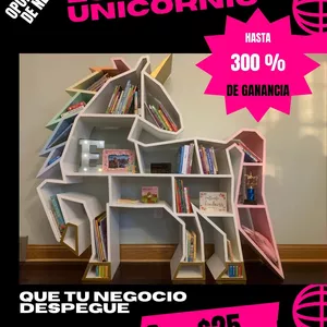 Imagen de portada para Ebook Aprende a Fabricar Estante de Unicornio 