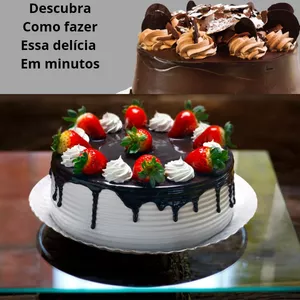 Imagem de capa para o Ebook Receitas de Bolos para festas em Geral