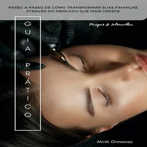 Imagem de capa para o Ebook GUIA PRÁTICO- Design de Sobrancelhas