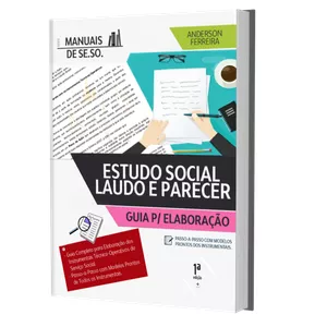 Imagem de capa para o Ebook Guia Prático para Elaboração de Estudo, Laudo, Perícia, Relatório e Parecer Social e Técnico