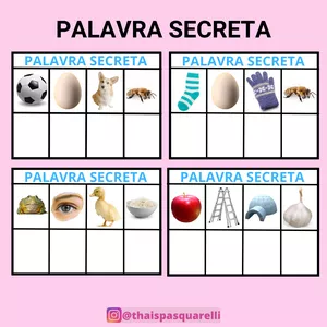 Imagem de capa para o Ebook Palavra Secreta - Alfabetização