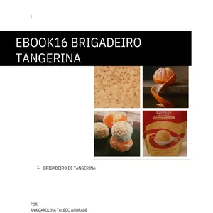 Imagem de capa para o Ebook EBOOK 16 BRIGADEIRO DE  TANGERINA