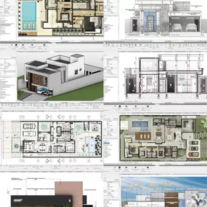 Imagem de capa para o Curso online Mega Combo Templates BIM Revit – 4 Projetos Residenciais Completos