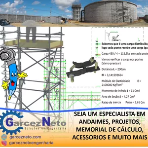 Imagem de capa para o Curso online Aprenda a calcular andaimes (Torres Apoiadas, e suspensas) - Básico 01