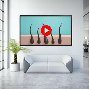 Imagem de capa para o Curso online 30 Vídeos formato TV ou Youtube para Tricologistas 