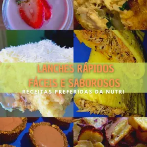 Imagem de capa para o Ebook LANCHES RÁPIDOS, SAUDÁVEIS E SABOROSOS