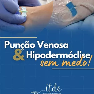 Imagem de capa para o Ebook Punção Venosa & Hipodermóclise sem medo!