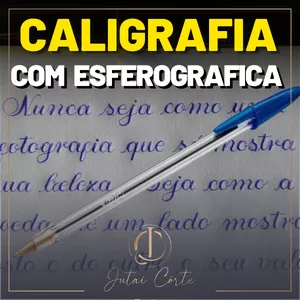 Imagem de capa para o Ebook Caligrafia com esferográfica