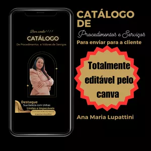 Imagem de capa para o Curso online Catálogo de serviços editável no canva 