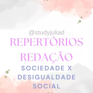 Imagem de capa para o Ebook Repertório redação / Desigualdades sociais x Sociedade 1