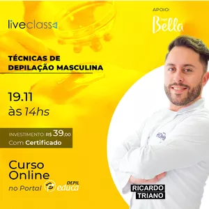 Imagem de capa para o Curso online Técnicas de Depilação Masculina