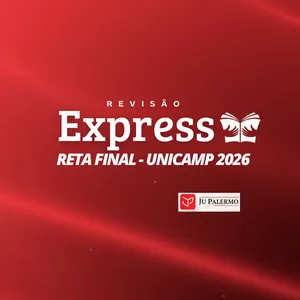 Imagem de capa para o Curso online Revisão Express Reta Final UNICAMP 2026 - com Ju Palermo