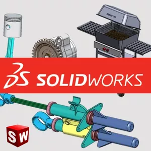 Imagen de portada para Curso online Pack Solidworks Piezas, Ensambles y Planos de Diseños