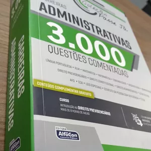 Imagem de capa para o Ebook Questões Comentadas: Carreiras Administrativas