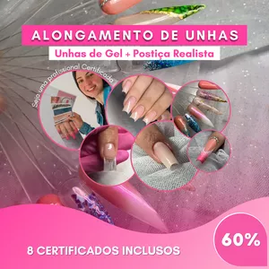 Imagem de capa para o Curso online Curso Alongamento de Unhas 10 em 1 - Digital Nails 