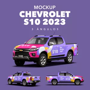 Imagem de capa para o Curso online MOCKUP CHEVROLET S10 - 3 ÂNGULOS